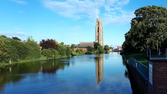 Boston Stump, a prominent landmark in the Fens